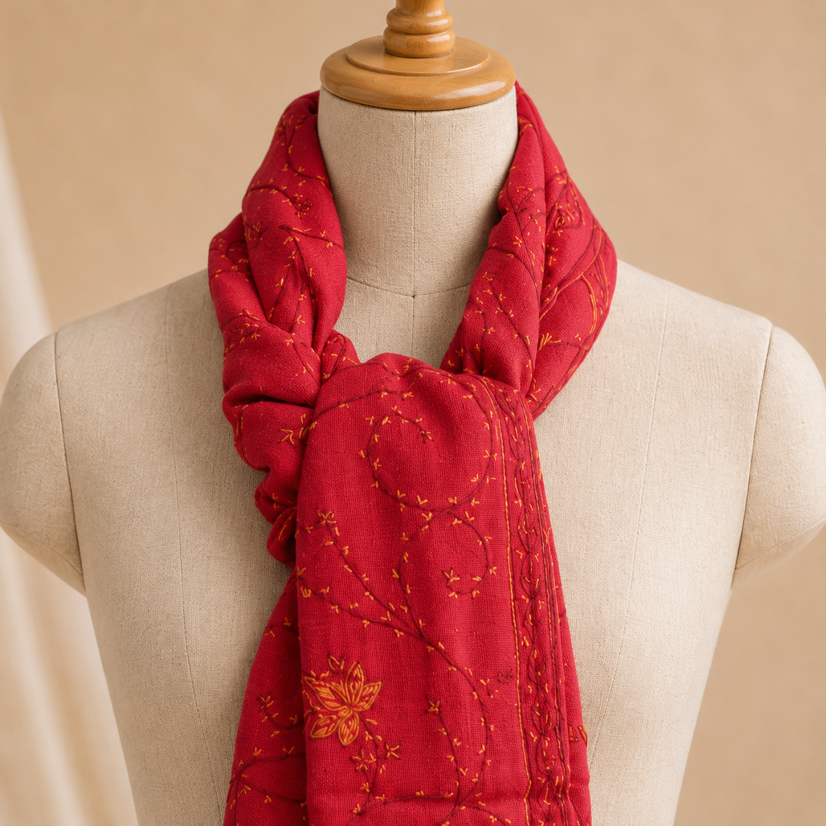 Pure wool jali stole