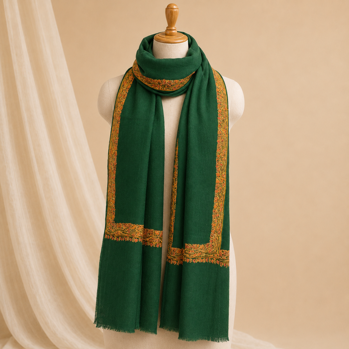 Pure wool hashidar stole