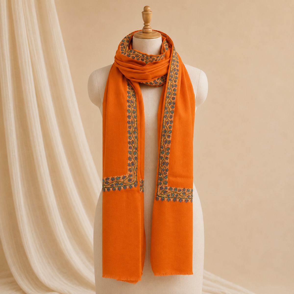 Pure wool hashidar stole
