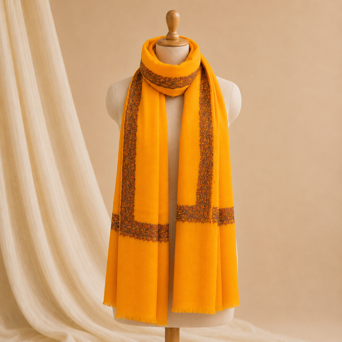 Pure wool hashidar stole
