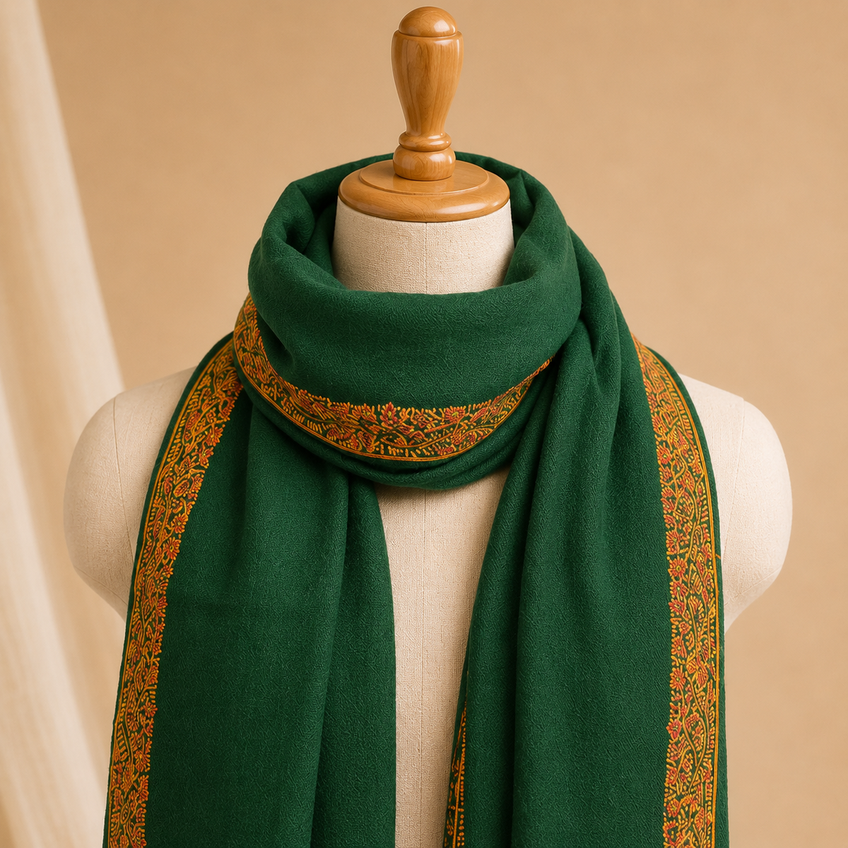 Pure wool hashidar stole