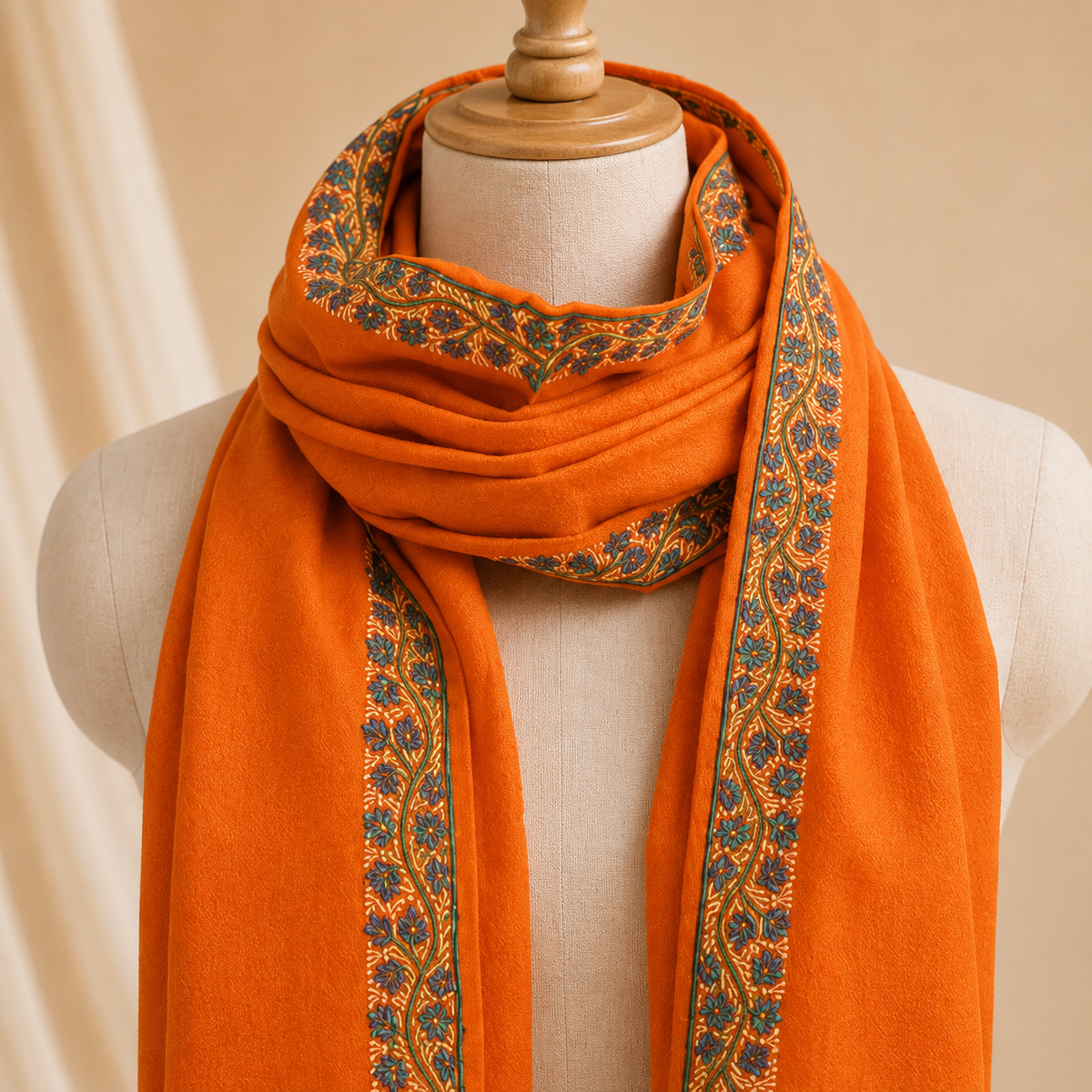 Pure wool hashidar stole