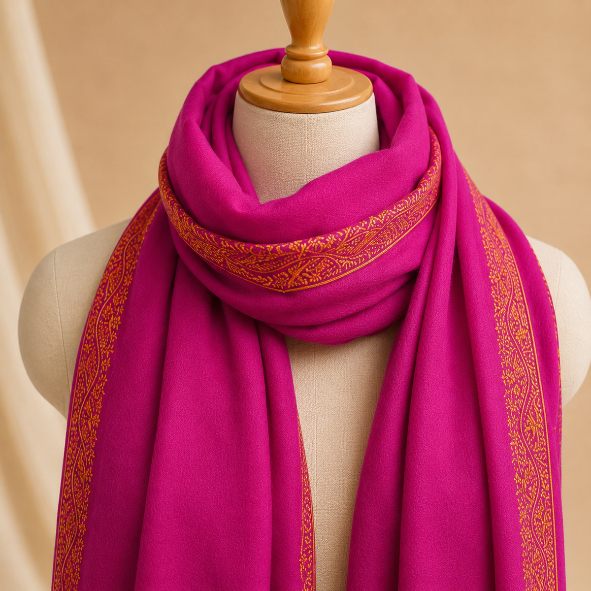 Pure wool hashidar stole