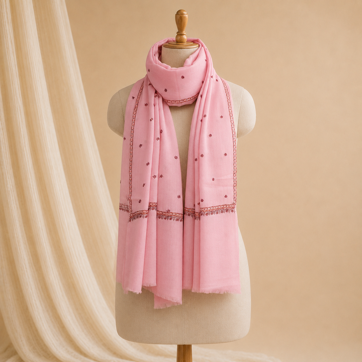 Pure wool boti stole