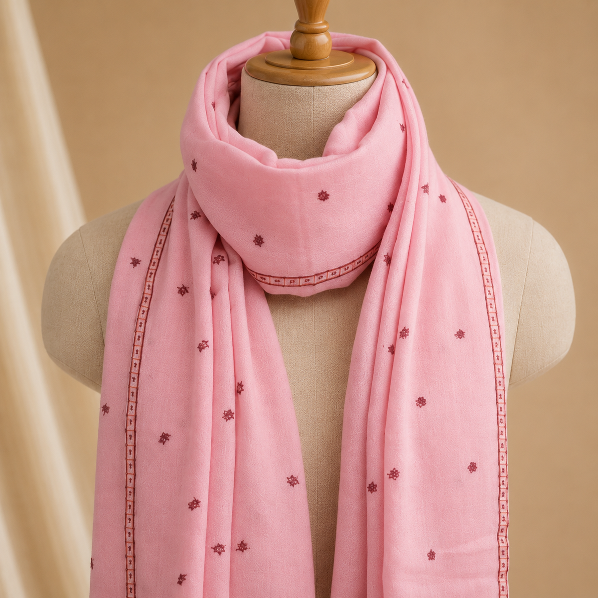 Pure wool boti stole