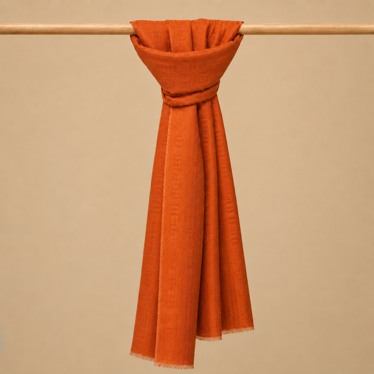 Merino wool moonlight checked stole