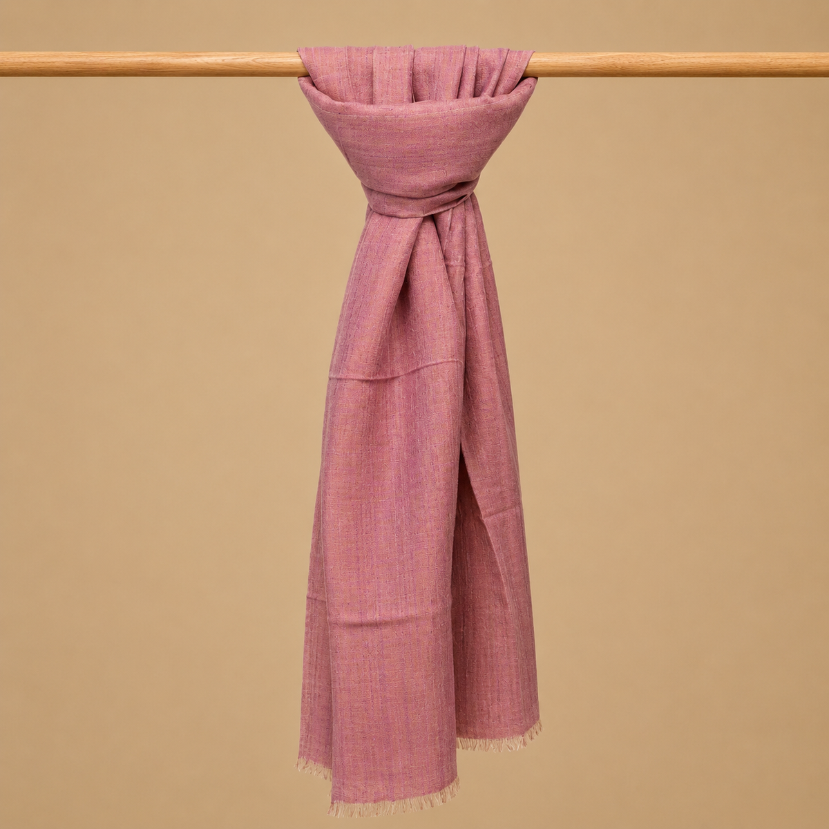 Merino wool moonlight checked stole