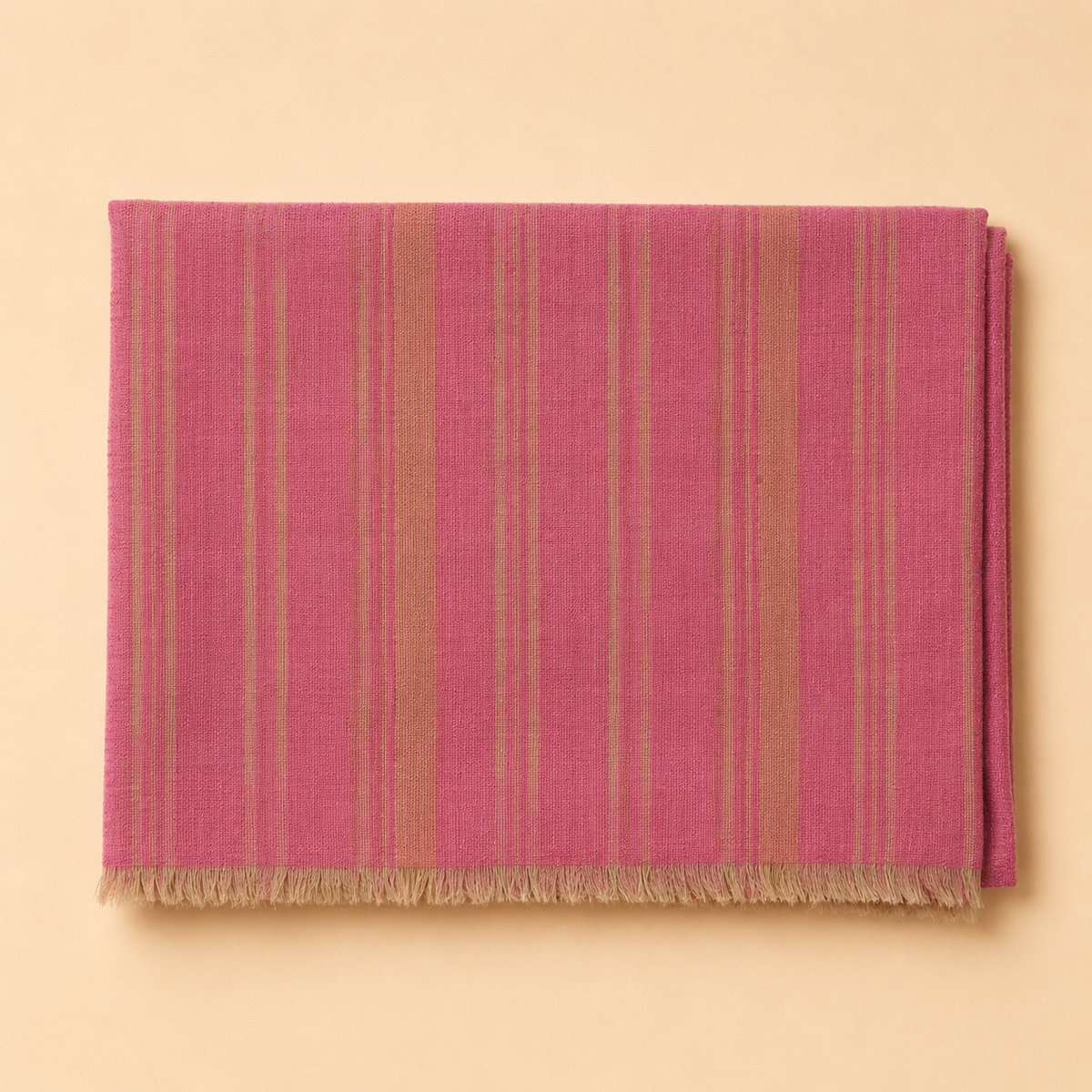 Merino wool moonlight checked stole