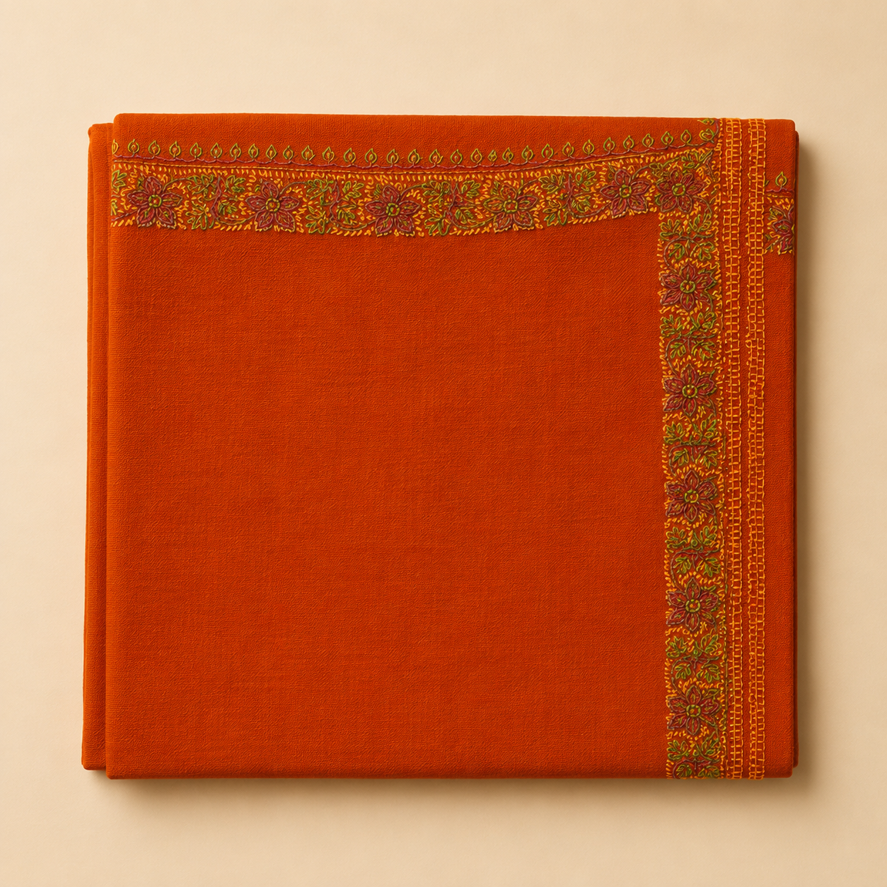 Semi-pashmina hashidar stole