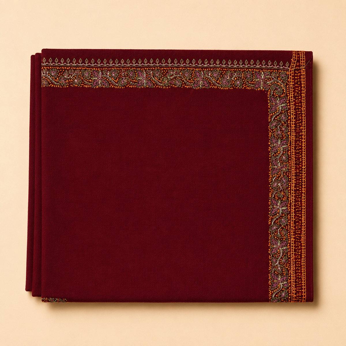 Semi-pashmina hashidar stole