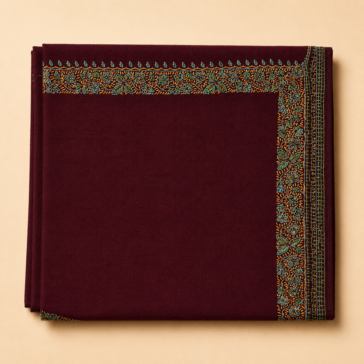 Semi-pashmina hashidar stole