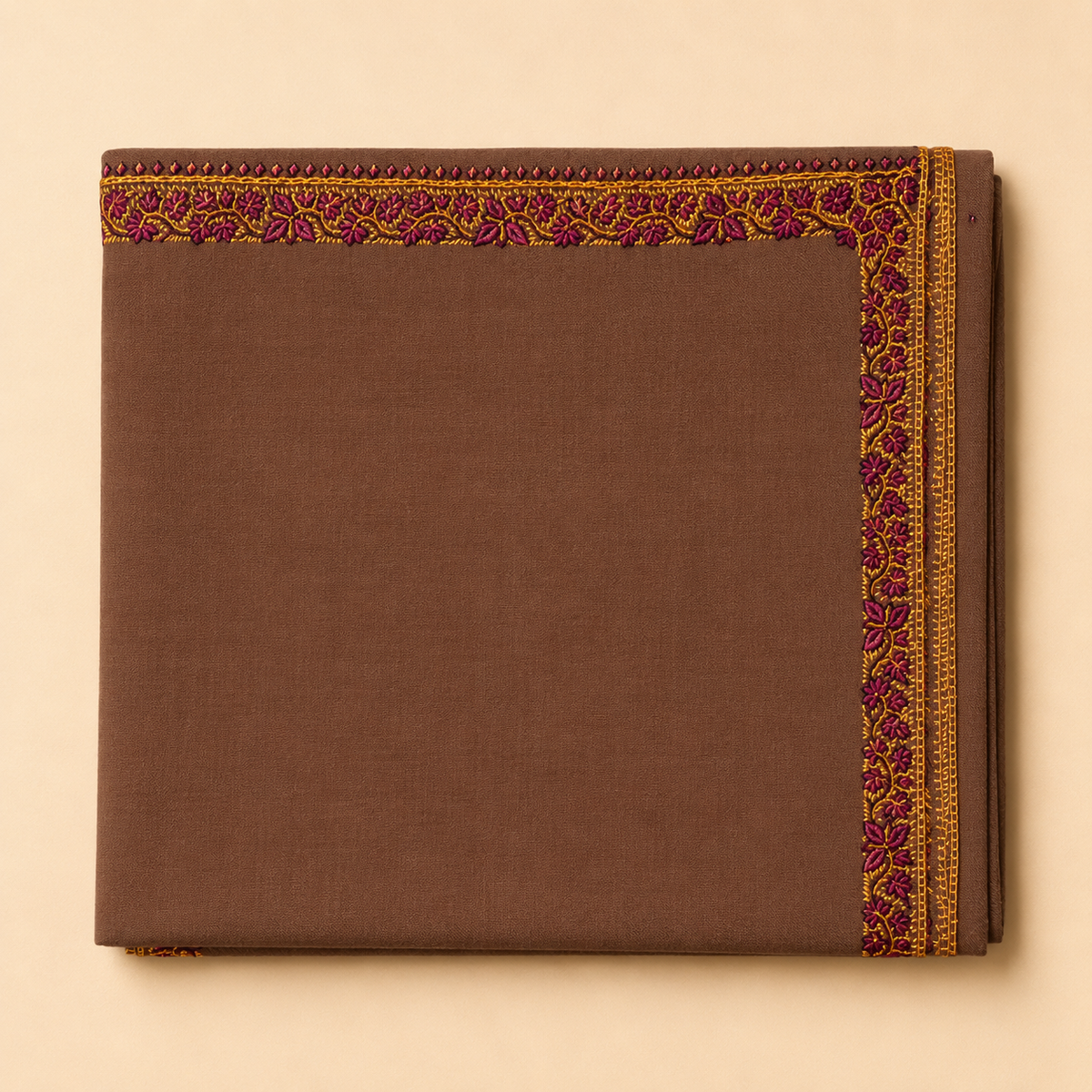 Semi-pashmina hashidar stole