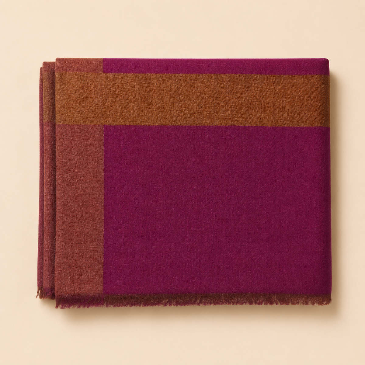 Merino wool moonlight border zari stole