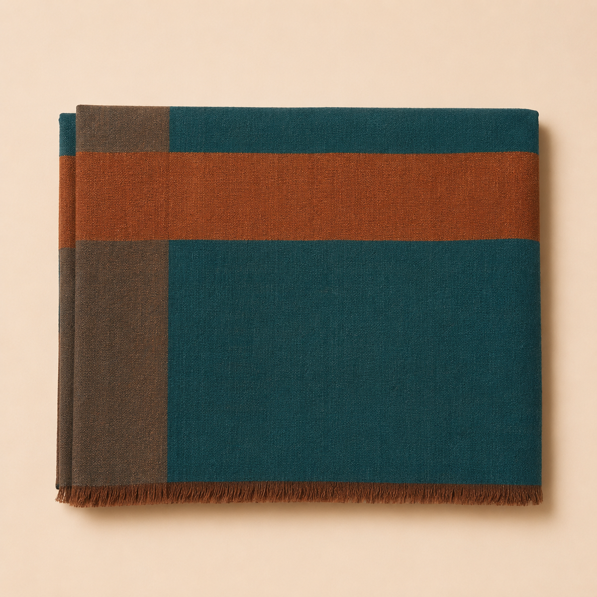 Merino wool moonlight border zari stole
