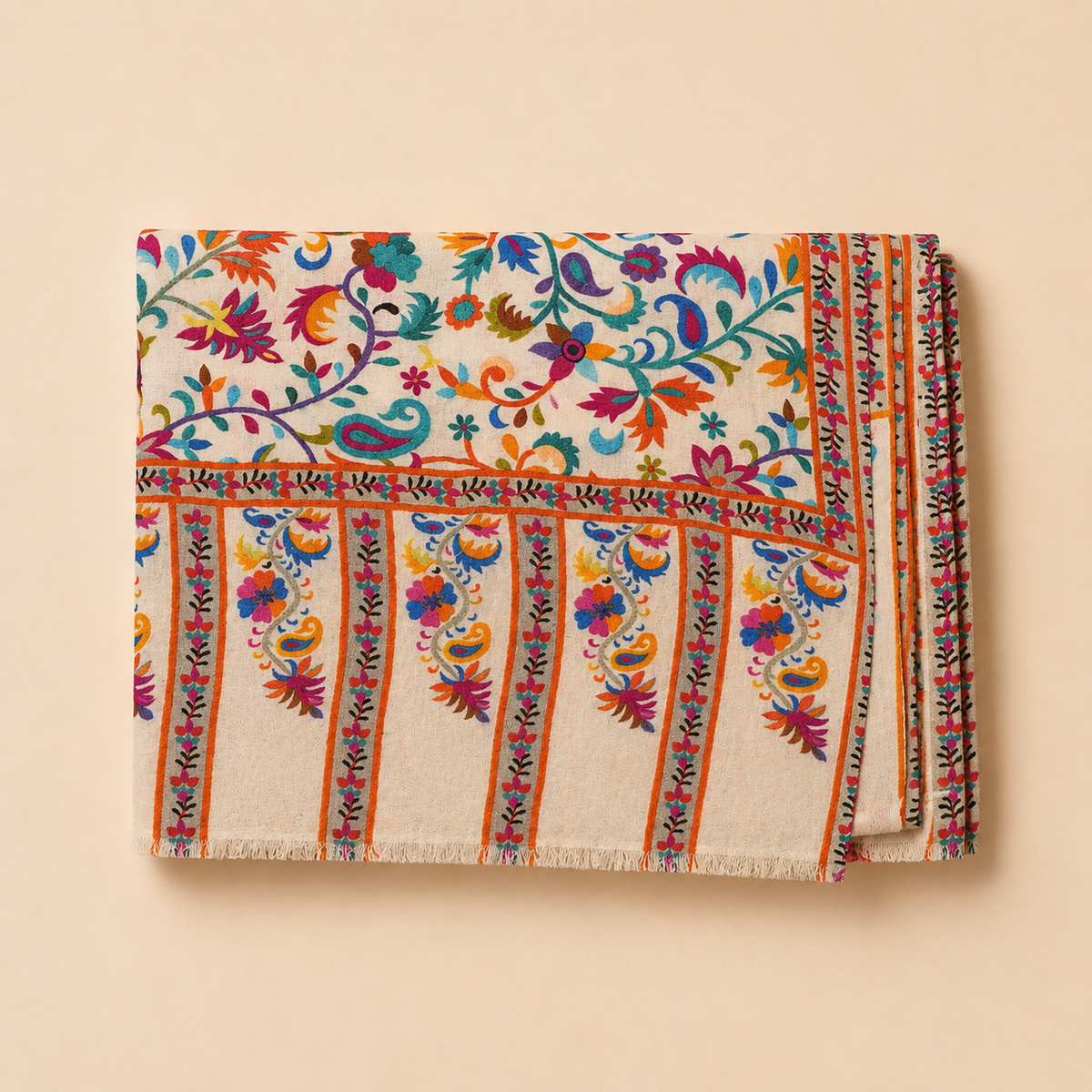 Machine pashmina print stole