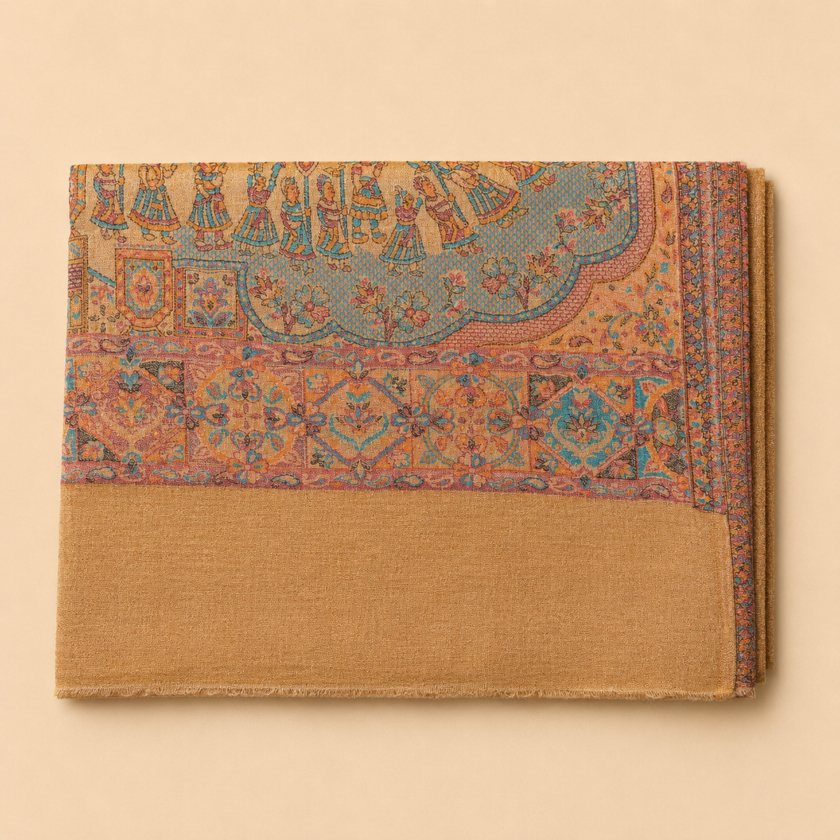 Finewool moonlight kani border stole