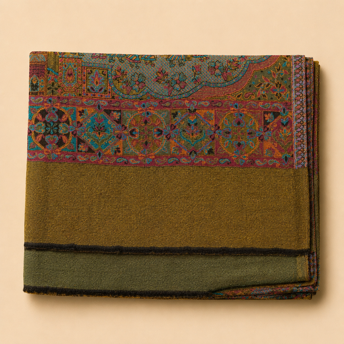 Finewool moonlight kani border stole