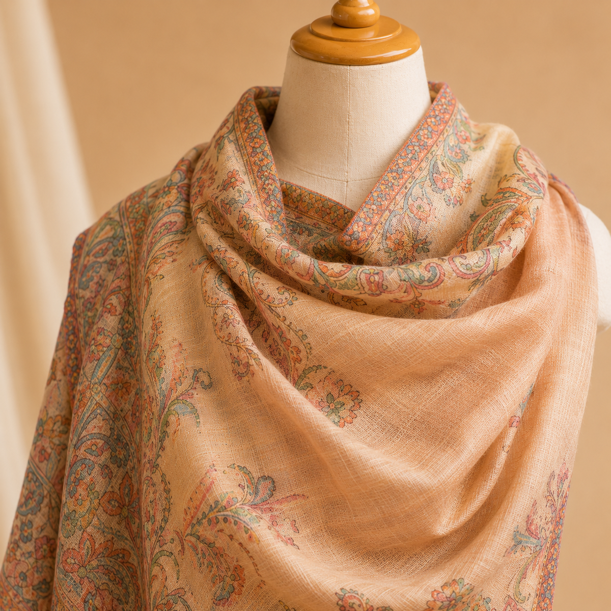 Finewool moonlight kani border stole