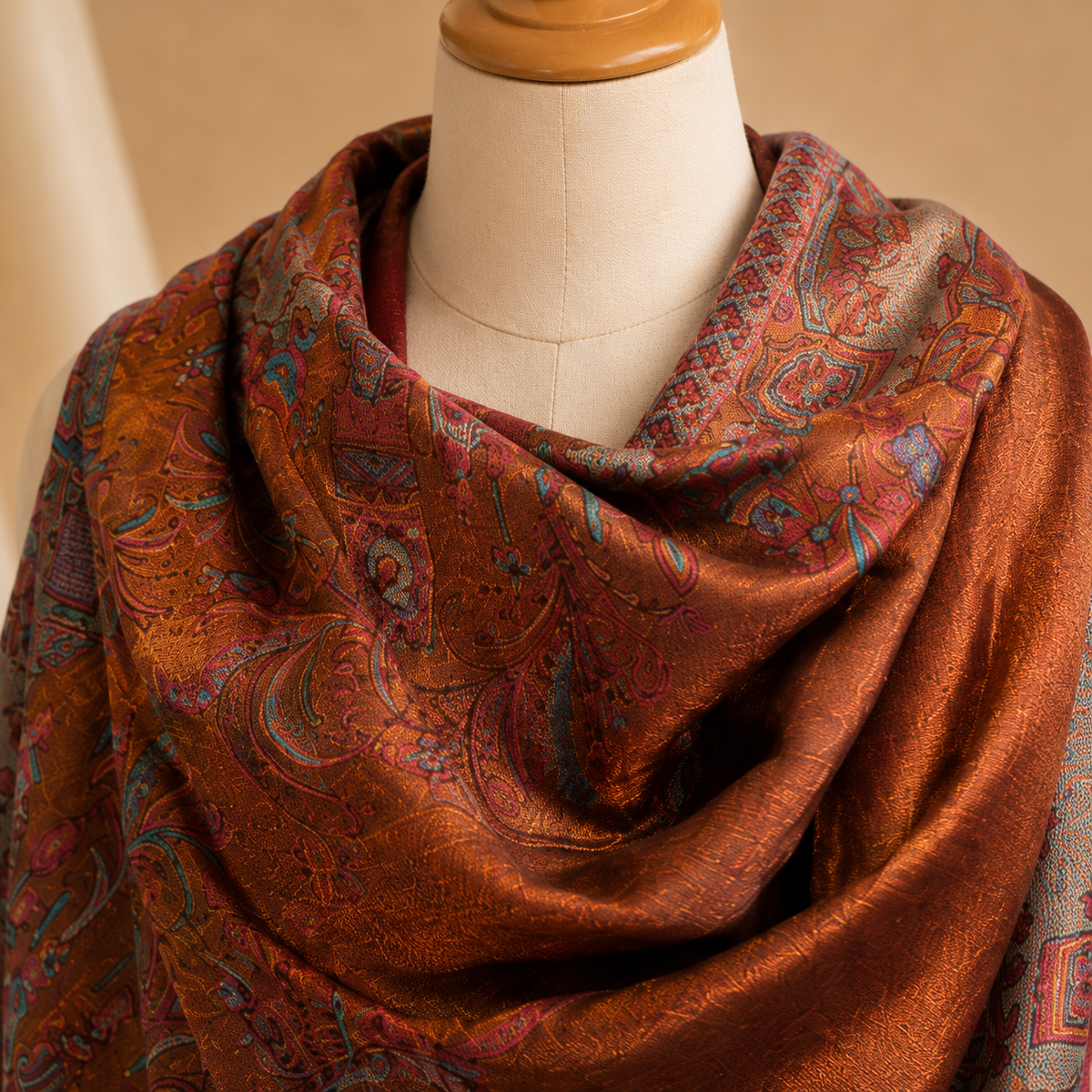 Finewool moonlight kani border stole