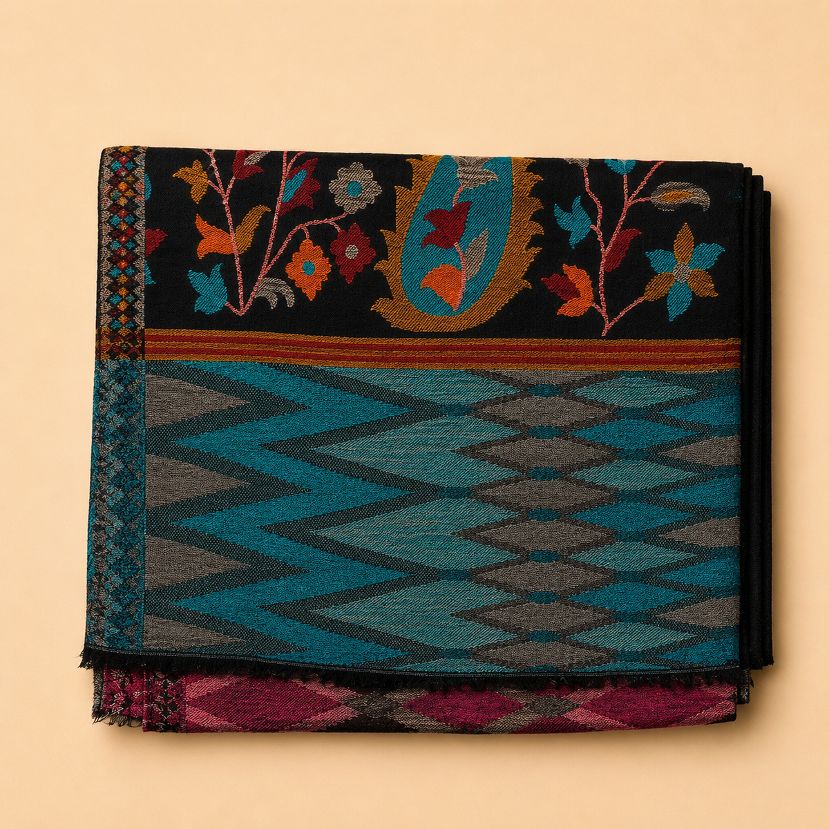 Finewool kani palla ikat stole