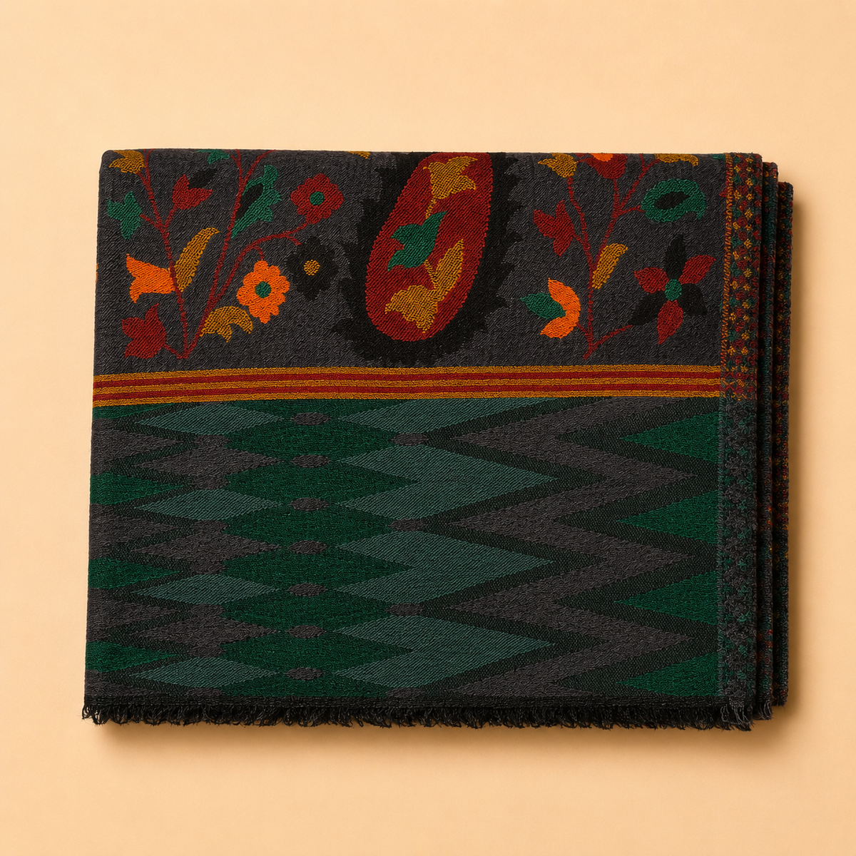 Finewool kani palla ikat stole