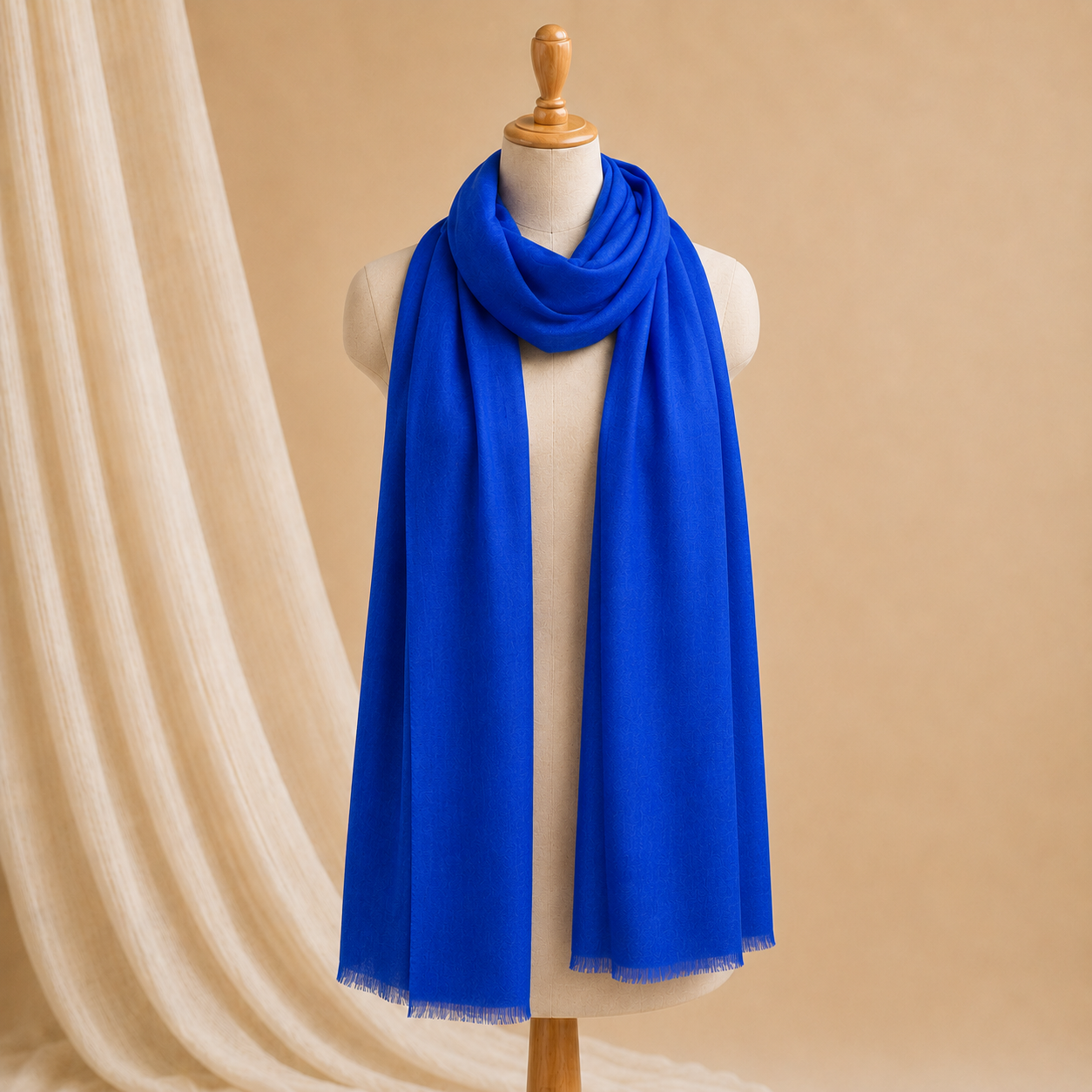 Machine pashmina plain stole