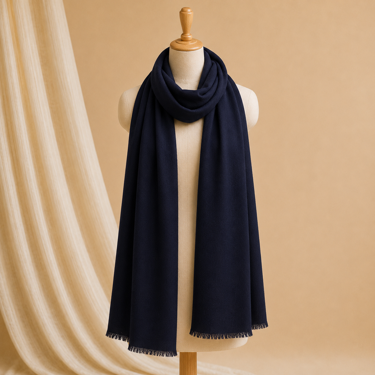 Machine pashmina plain stole