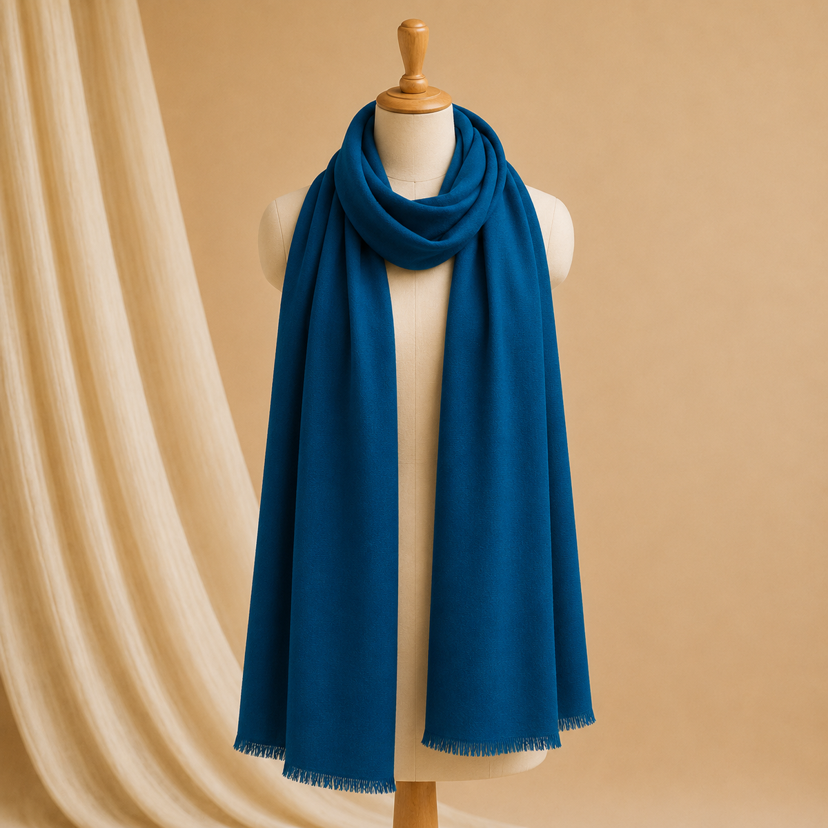 Machine pashmina plain stole
