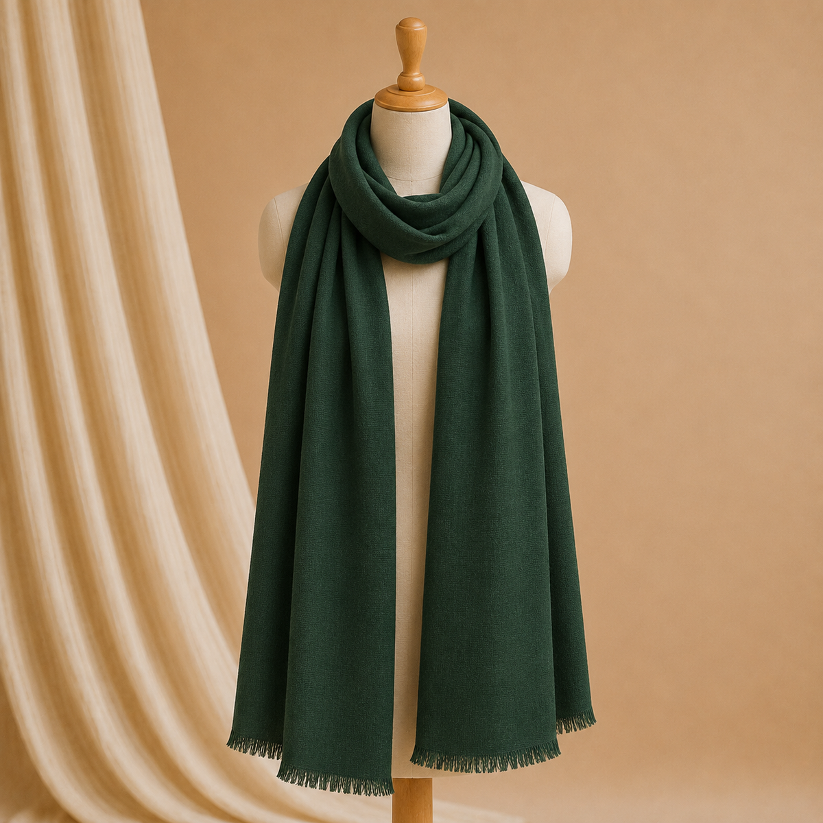Machine pashmina plain stole