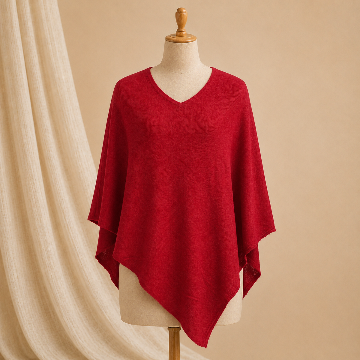 Nepali pashmina poncho