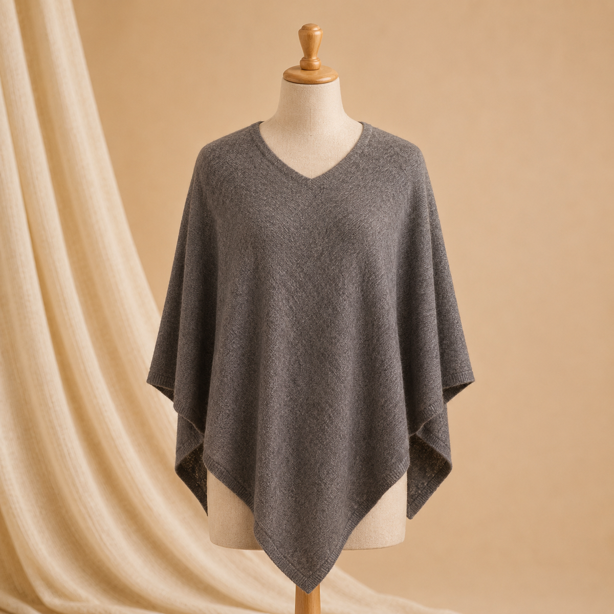 Nepali pashmina poncho