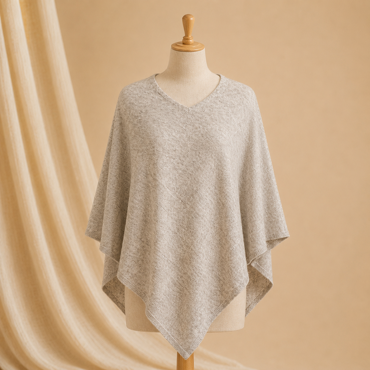 Nepali pashmina poncho