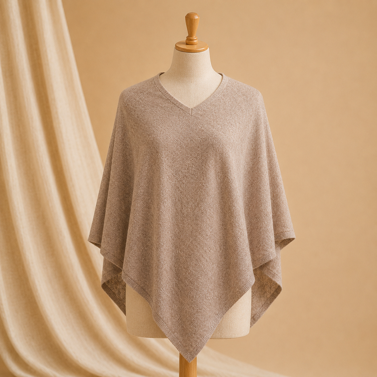Nepali pashmina poncho
