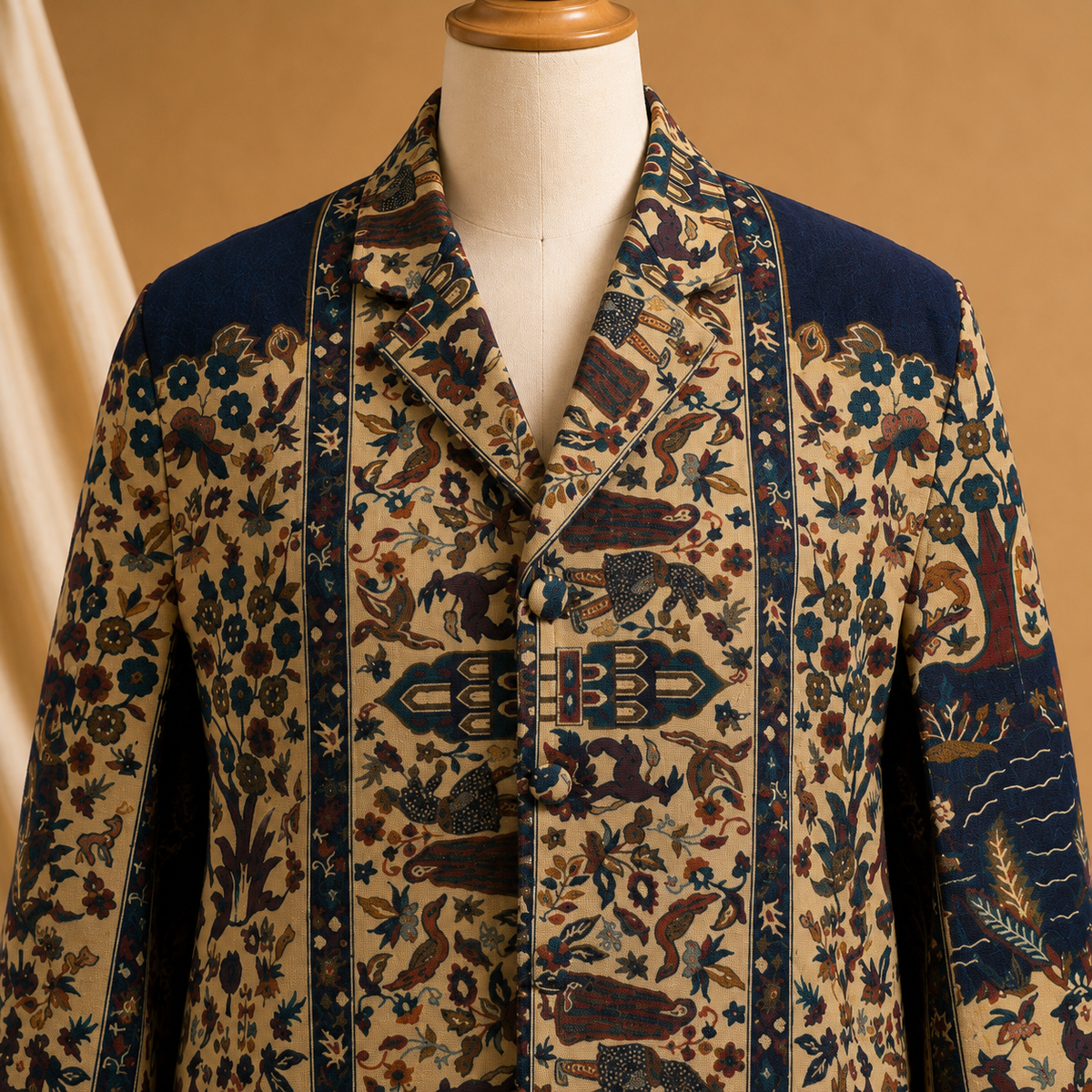 Kashmiri ari cape coat