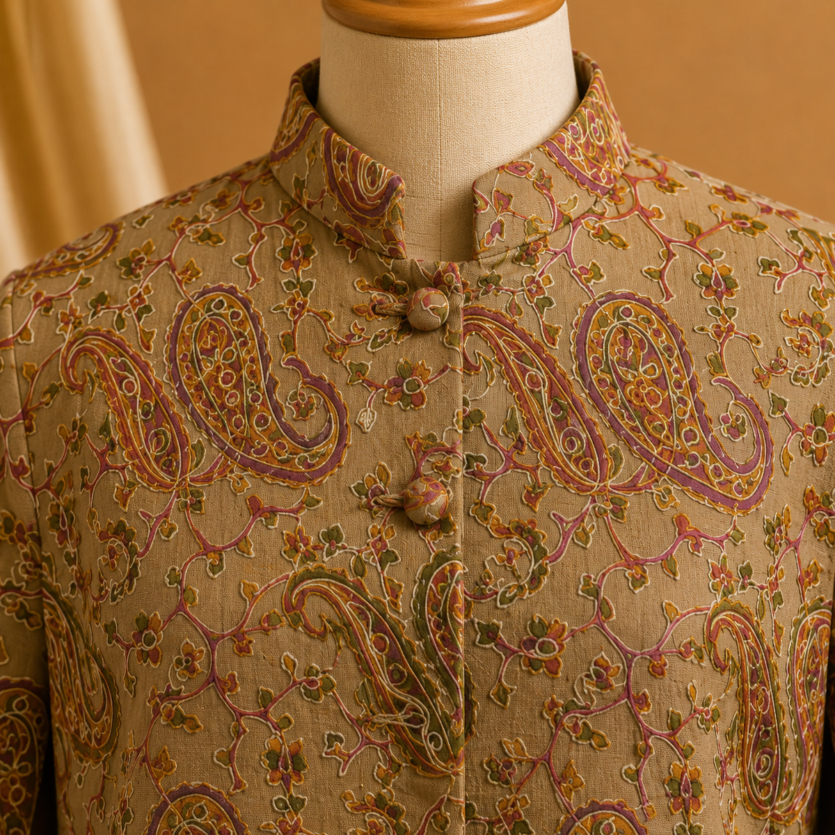 Kashmiri ari cape coat