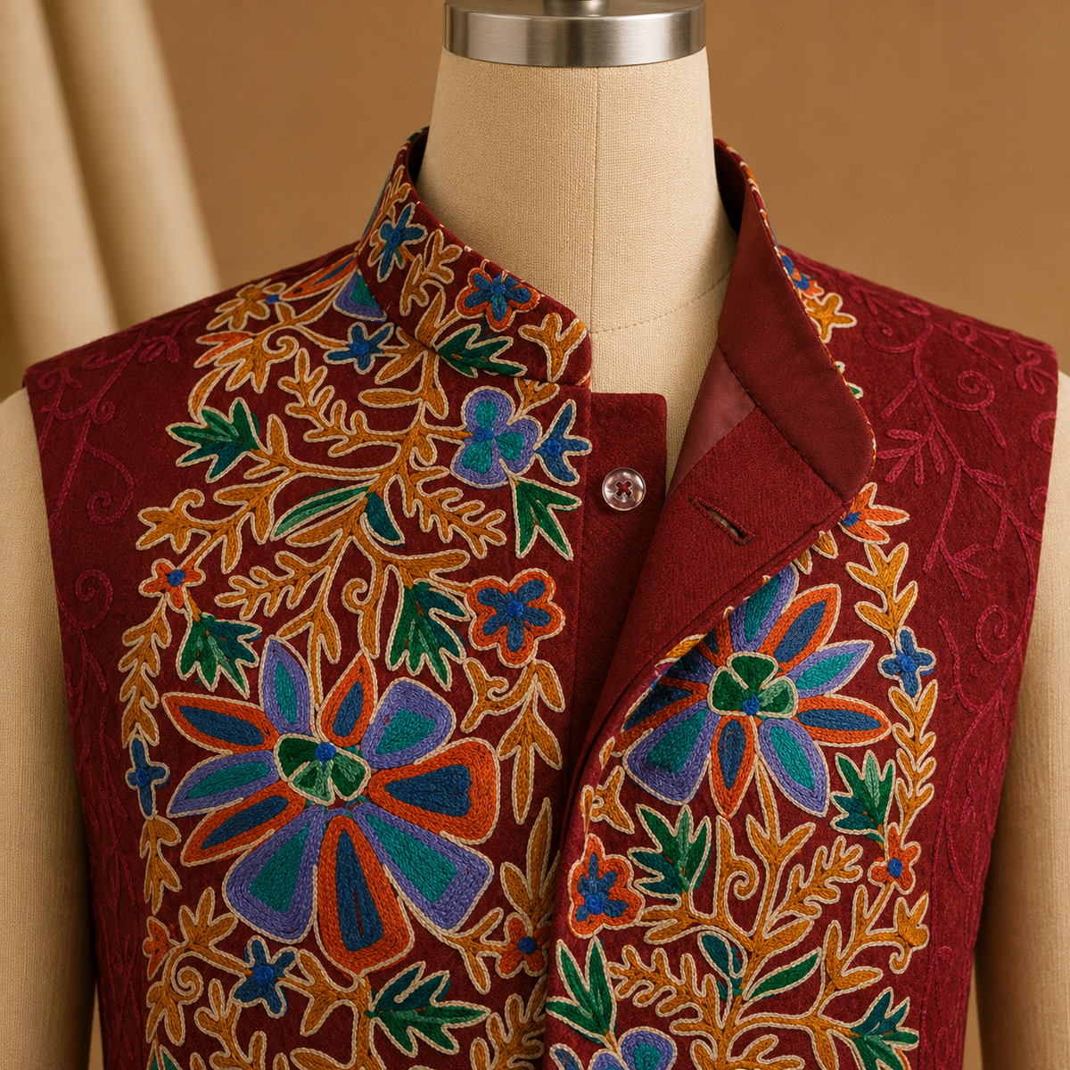 Kashmiri ari nehru jacket