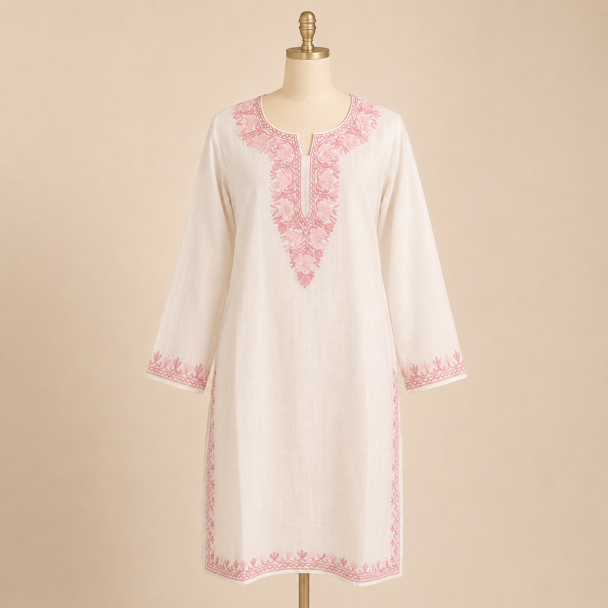 Kashmiri ari embroidered kurti