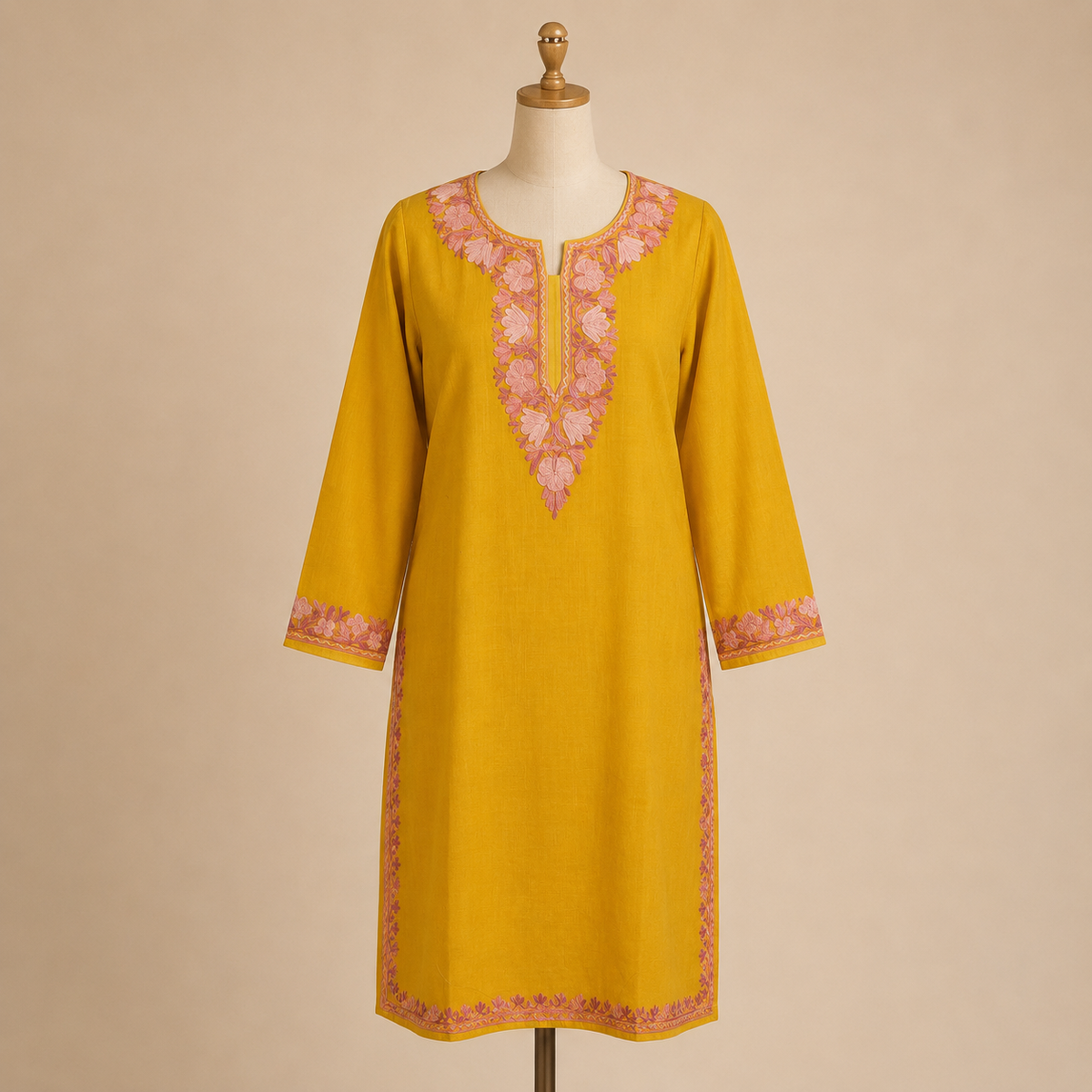 Kashmiri ari embroidered kurti