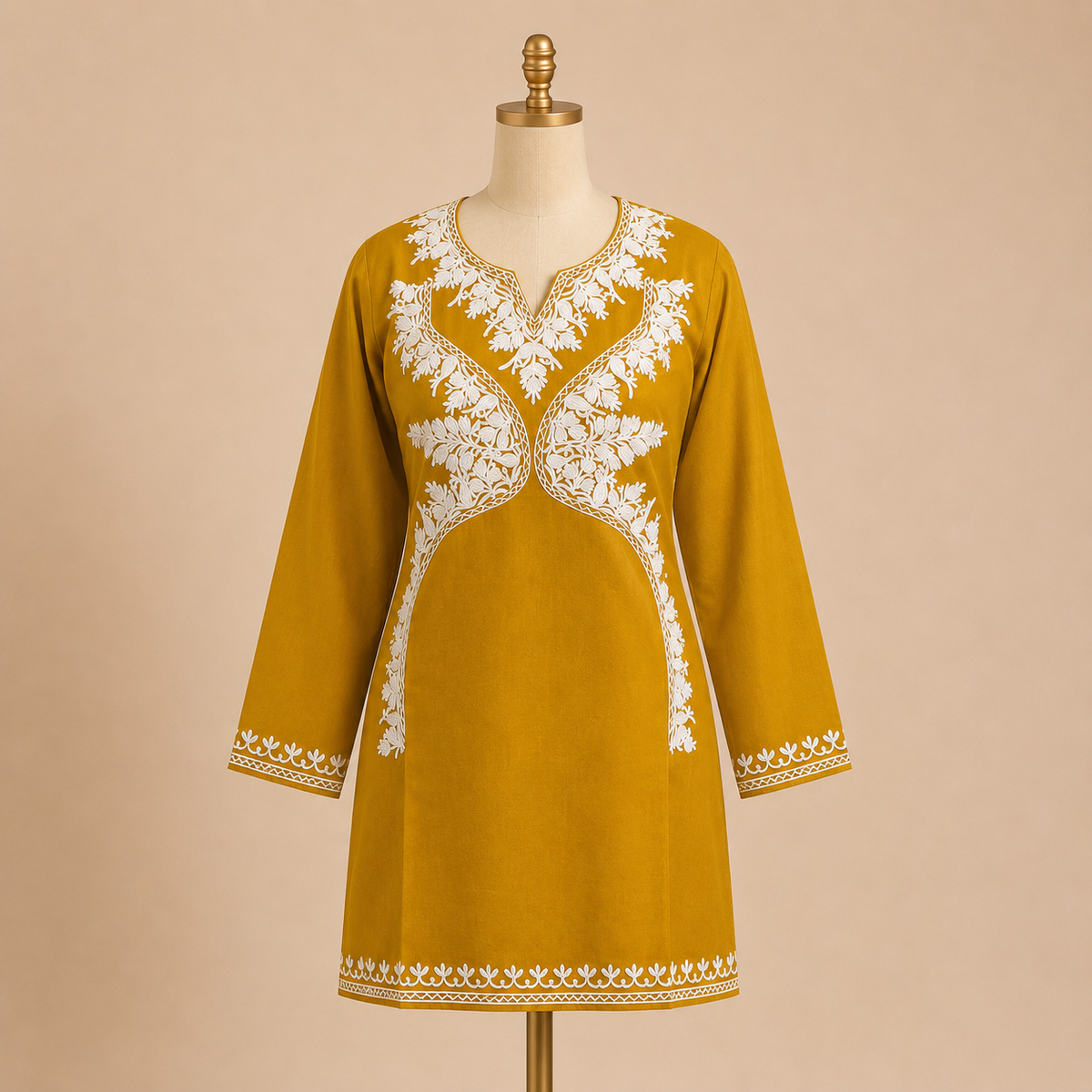 Kashmiri ari embroidered kurti