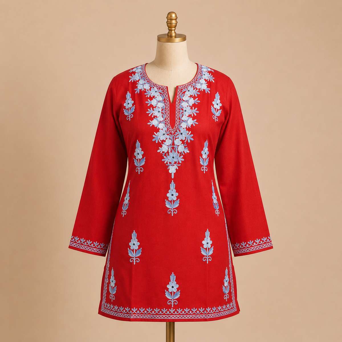 Kashmiri ari embroidered kurti