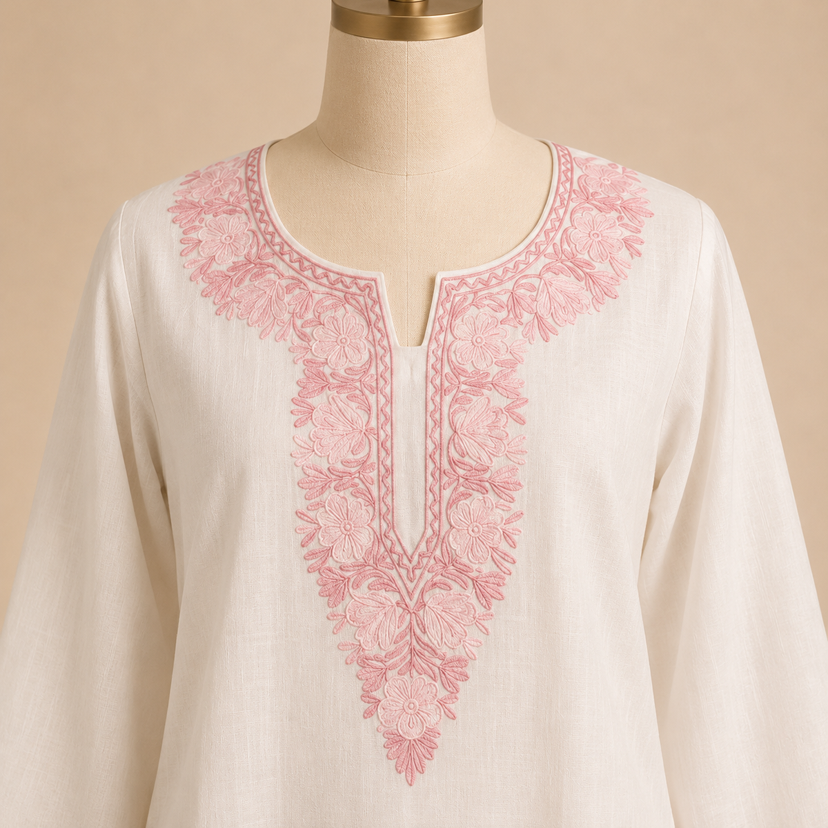 Kashmiri ari embroidered kurti