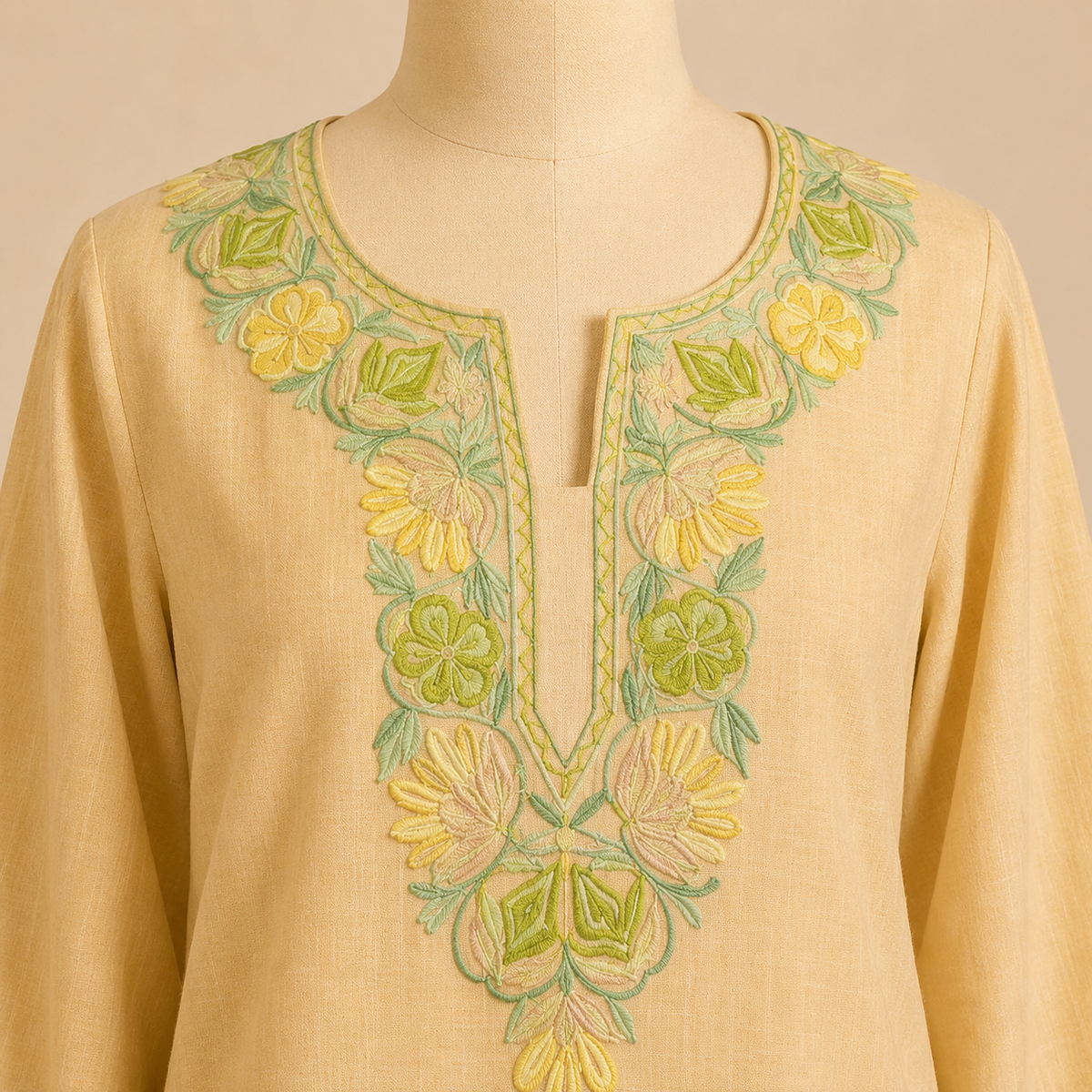 Kashmiri ari embroidered kurti