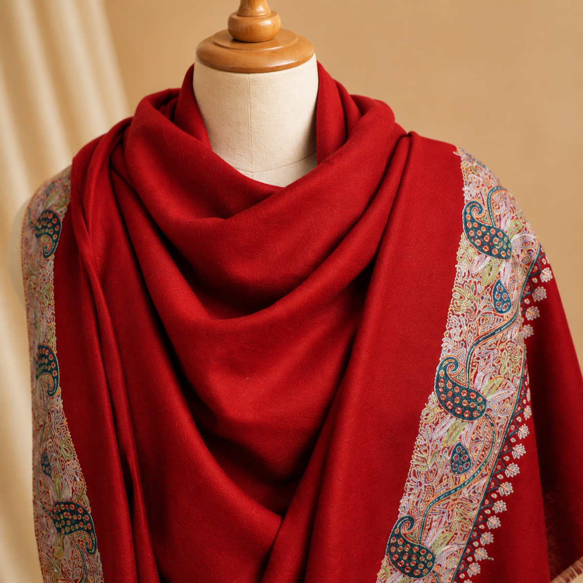 Semi-pashmina dordar stole