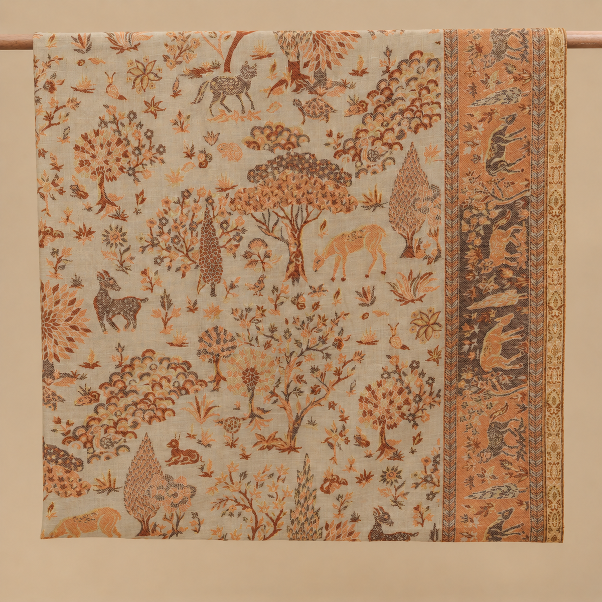 Royal Shikargah Blendwool Kani Zari Shawl