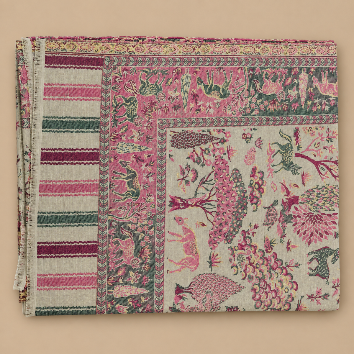Royal Shikargah Blendwool Kani Zari Shawl